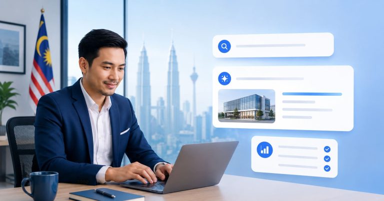 Malaysian business checking visibility across AI search tools